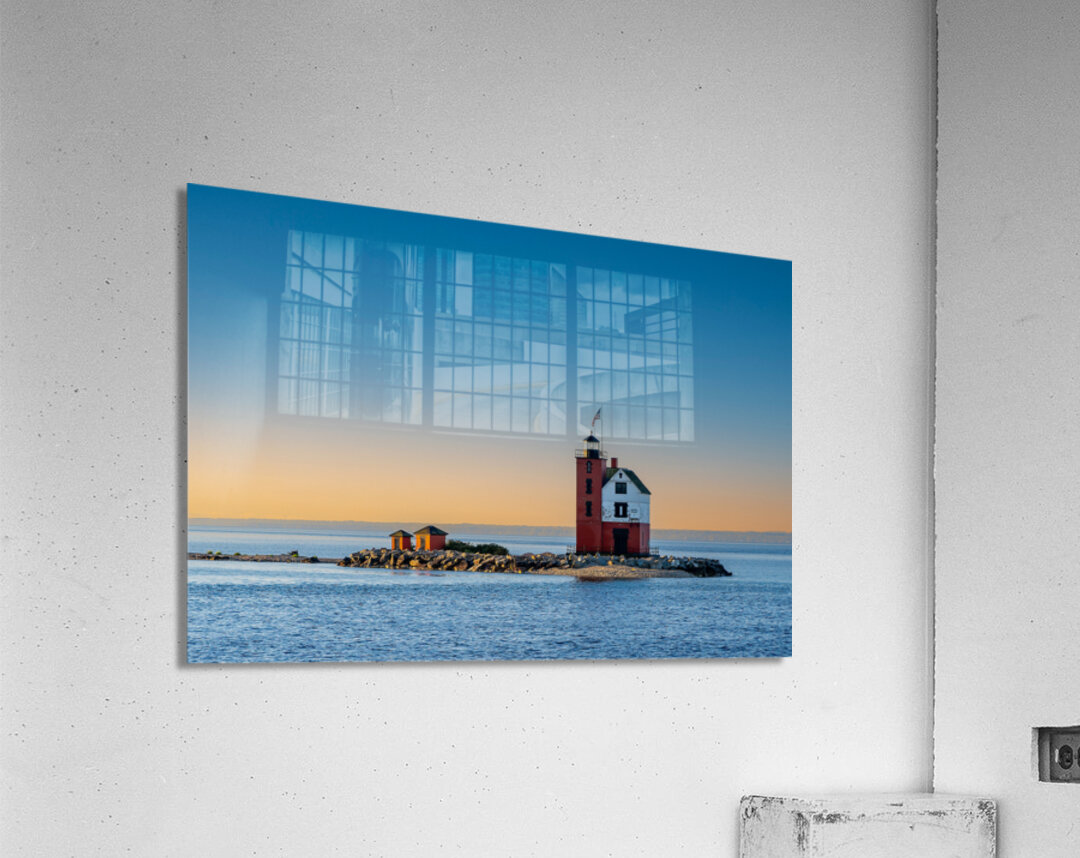 The Lighthouse near Mackinac Island Acrylic Print