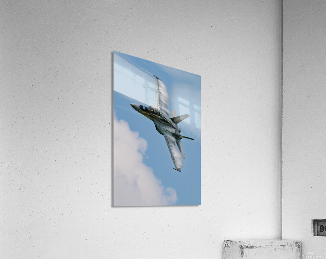 US Navy F18 Super Hornet Races through the Sky Acrylic Print
