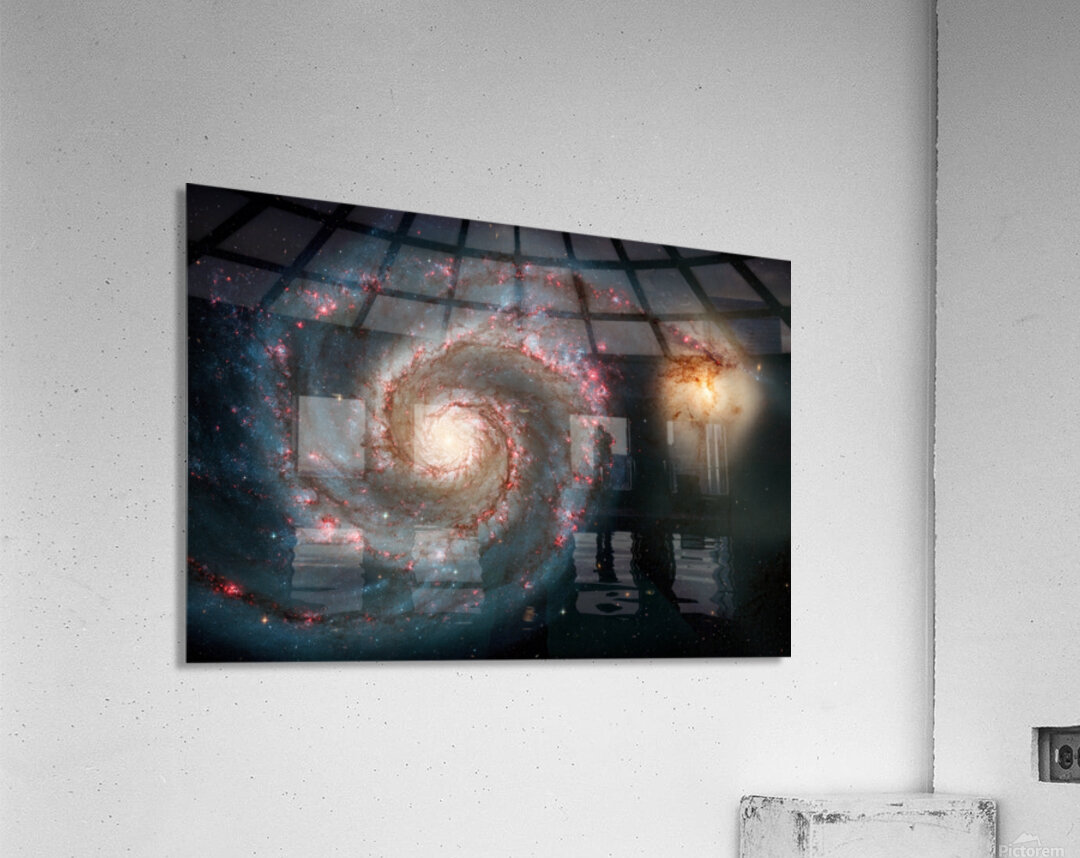 The Whirlpool Galaxy – A Cosmic Dance of Light and Gravity Acrylic Print