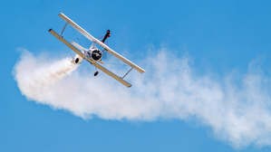 Grumman C-164 Ag Cat  and a Daring WingWalker. 