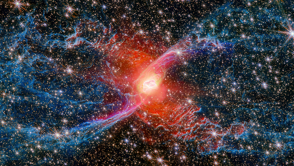 Red Spider Nebula – Infrared Revelations of a Dying Stars Final Symphony Print