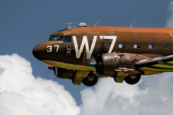 Douglass C-47 Skytrain Whiskey 7 Print