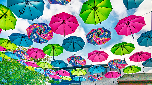 Umbrellas Print