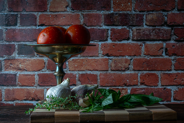 Tomatoes by a Window Print