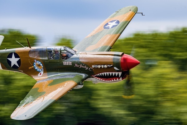 Curtiss P-40 WarHawk High Speed Pass Print
