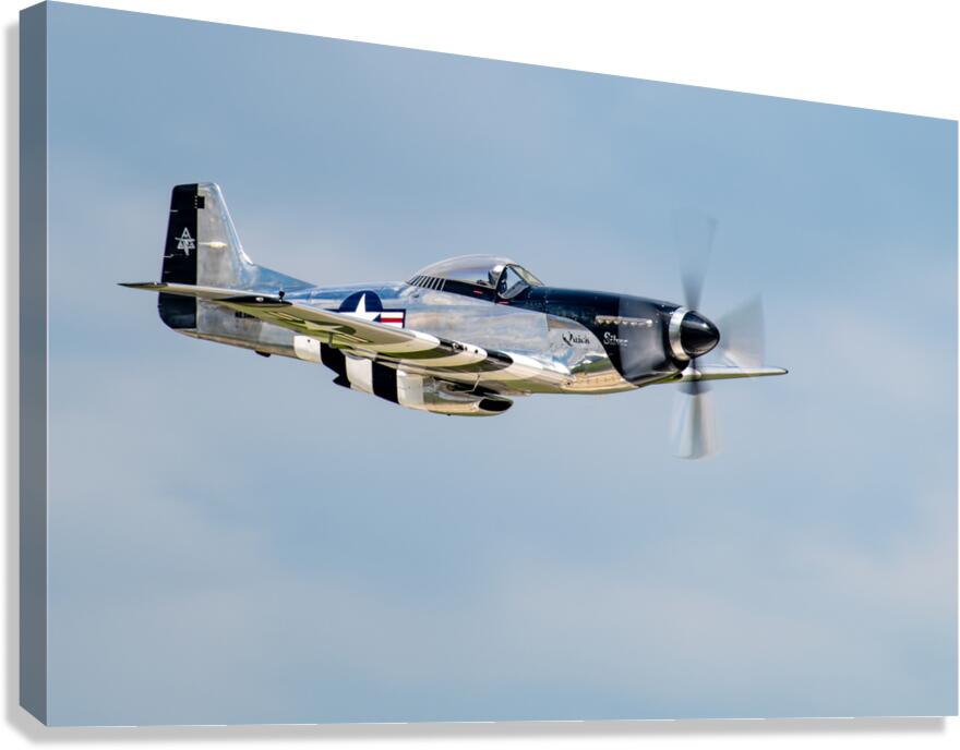 North American Aviation P-51D Mustang - Quick Silver Canvas Print