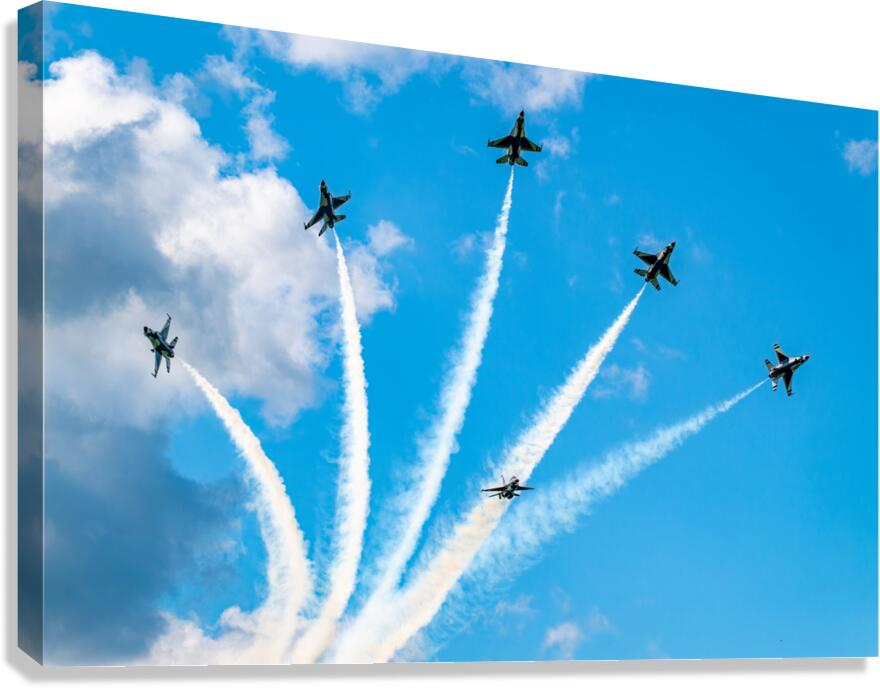 USAF Thunderbirds - Delta Break Canvas Print