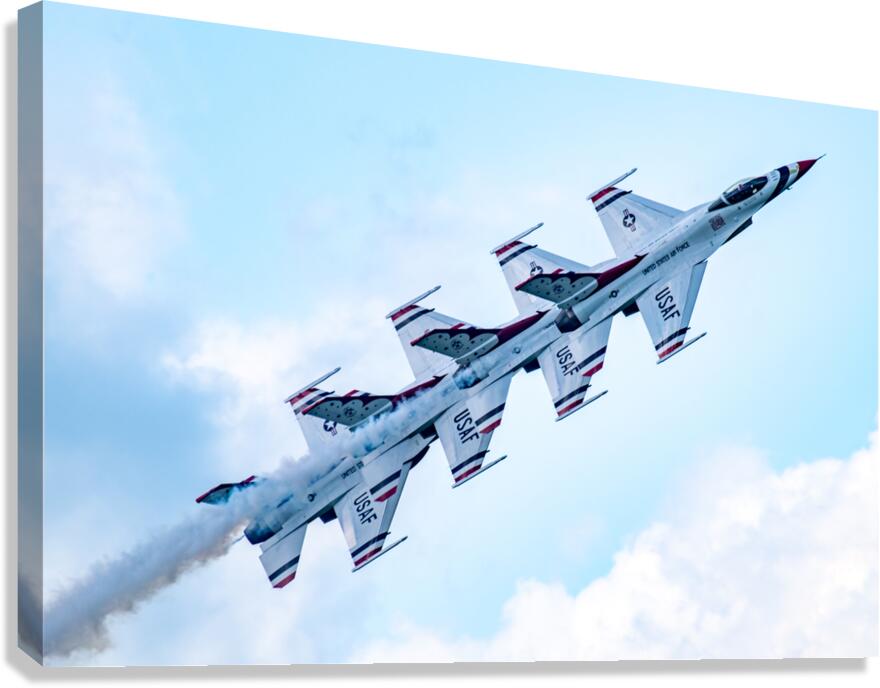 USAF Thunderbirds - Echelon in Review Canvas Print