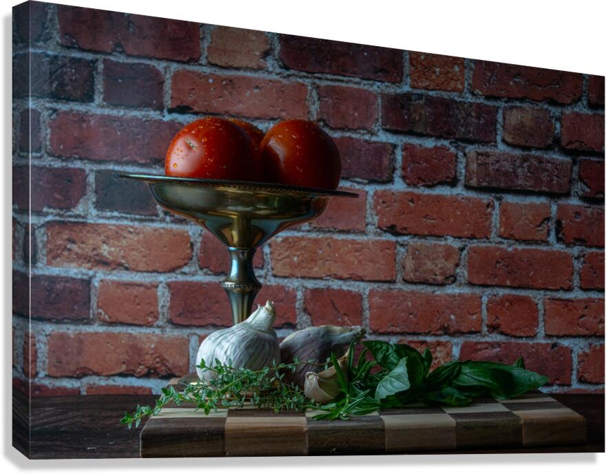 Tomatoes by a Window Canvas Print