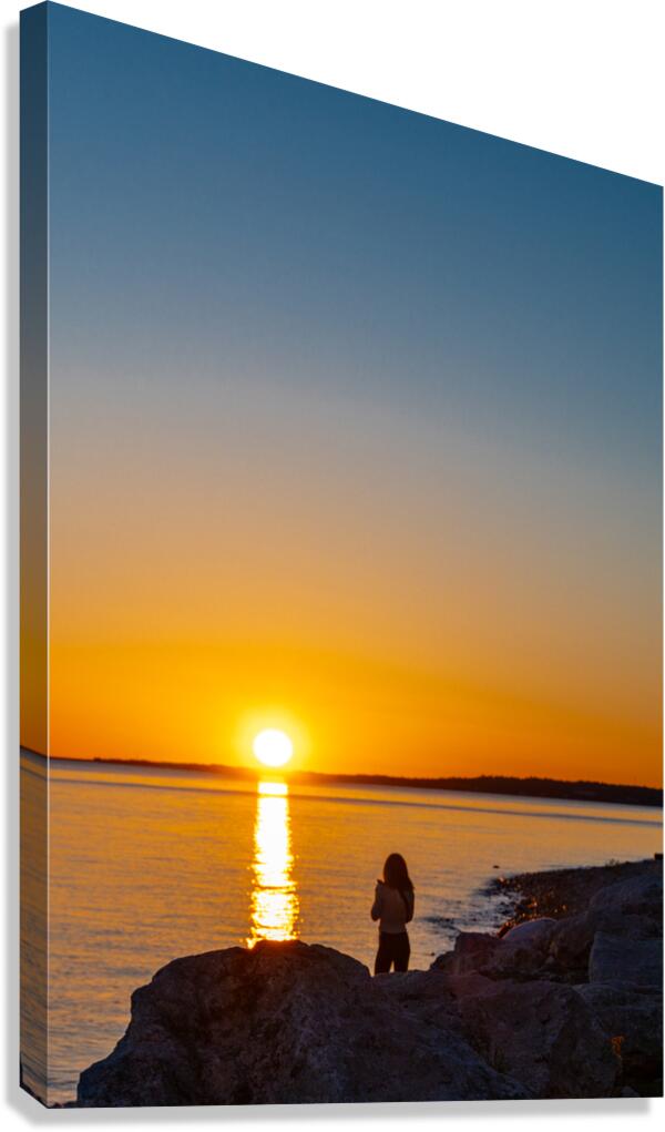 Sunset and Solitude Canvas Print