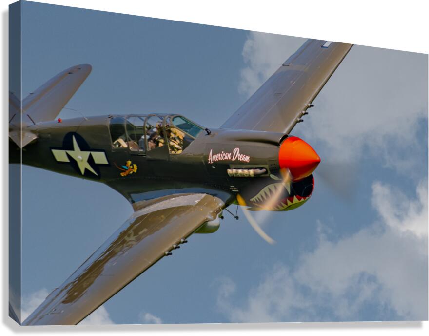 Curtiss P-40 Warhawk - American Dream Canvas Print
