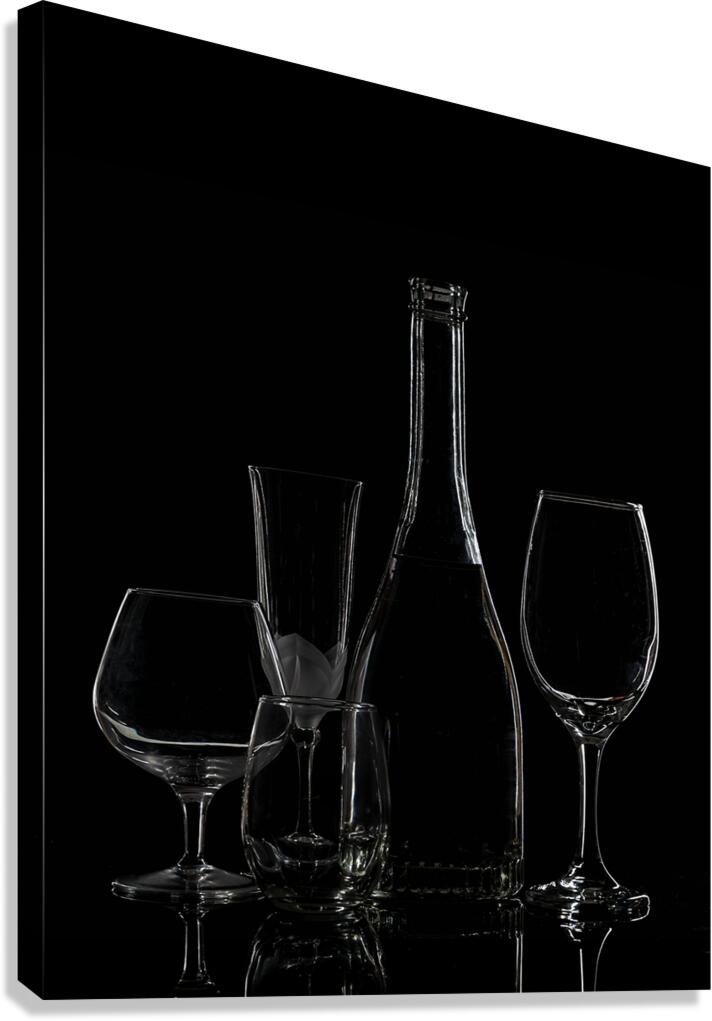 Wine and Glasses Canvas Print