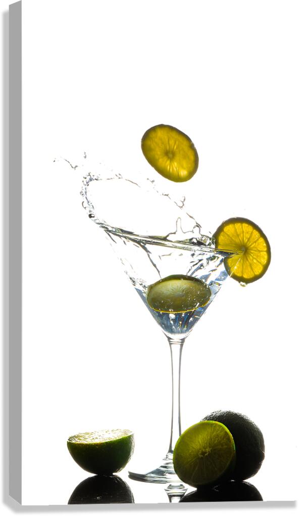 Martini and Limes Canvas Print