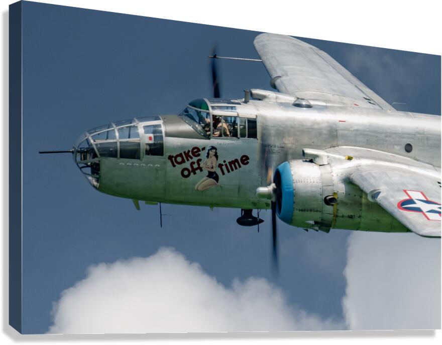 North American Aviation B-25 Mitchell - Take Off Time Canvas Print