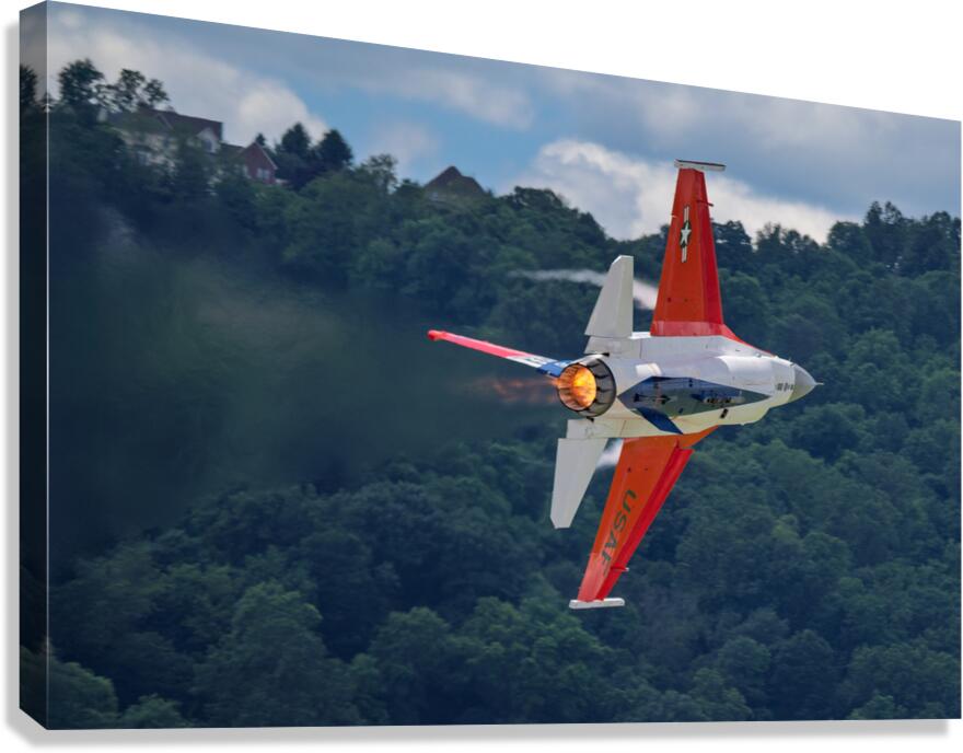 F-16 in a High Performance Turn Canvas Print