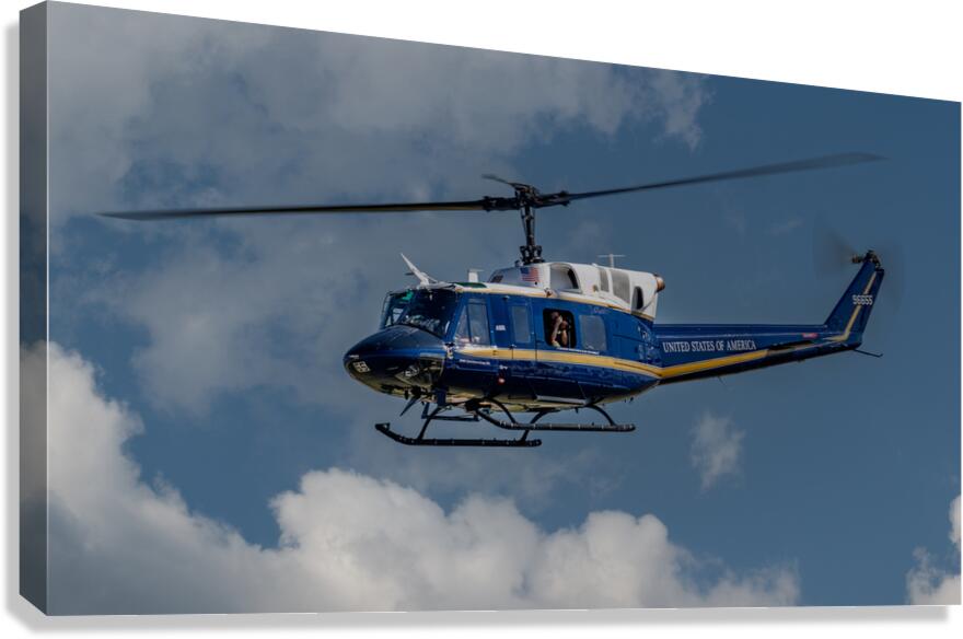 US Air Force Bell UH-1N of the 316th Operations Group Canvas Print