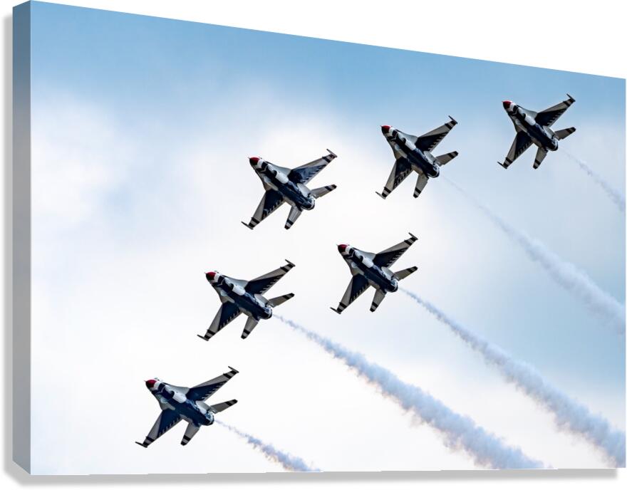USAF Thunderbirds   Delta Formation Canvas Print