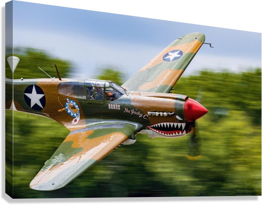 Curtiss P-40 WarHawk High Speed Pass Canvas Print