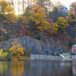An autumn morning at the lake