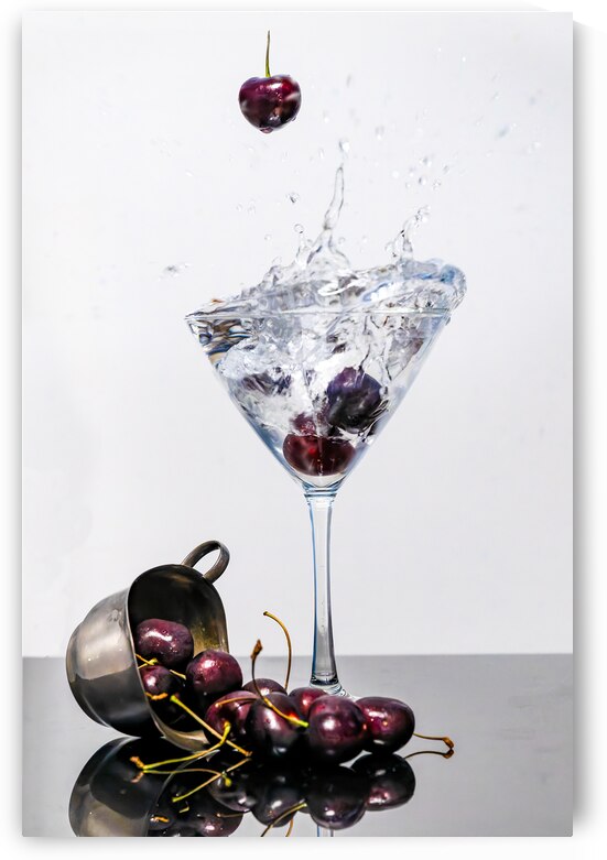 Cherries in a Vodka Martini by Pisarek Photography