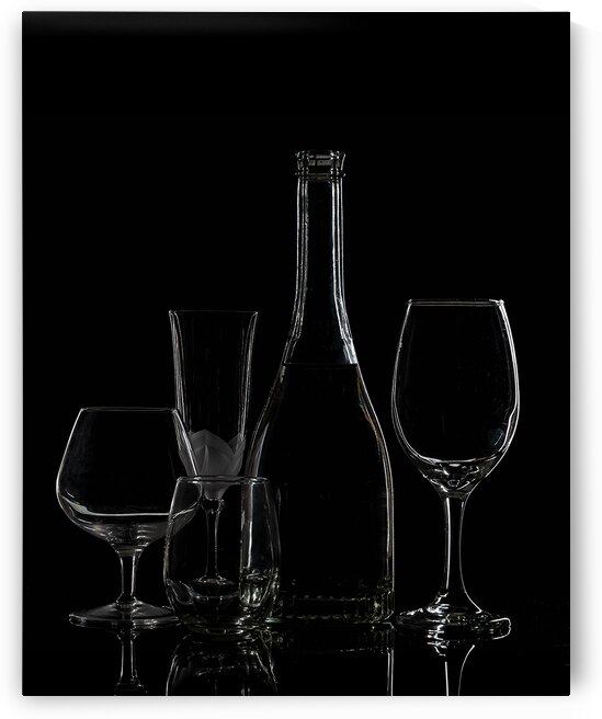 Wine and Glasses by Pisarek Photography
