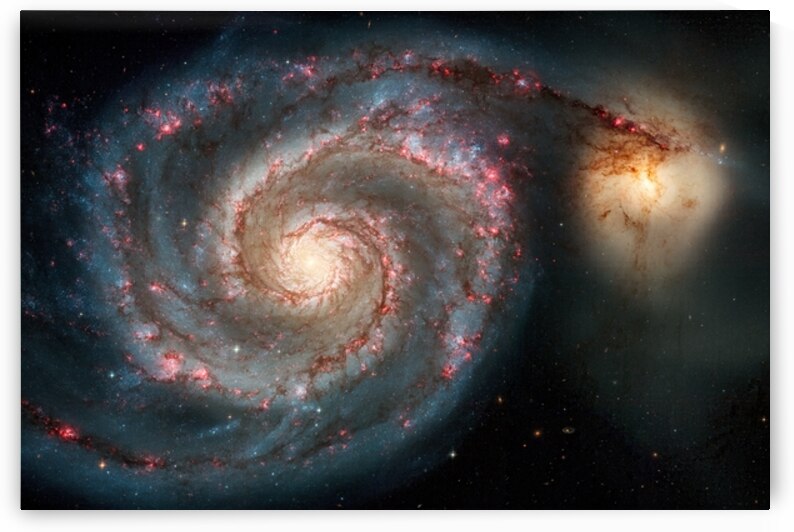 The Whirlpool Galaxy – A Cosmic Dance of Light and Gravity by Pisarek Photography