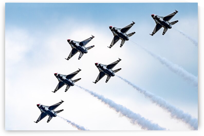 USAF Thunderbirds   Delta Formation by Pisarek Photography