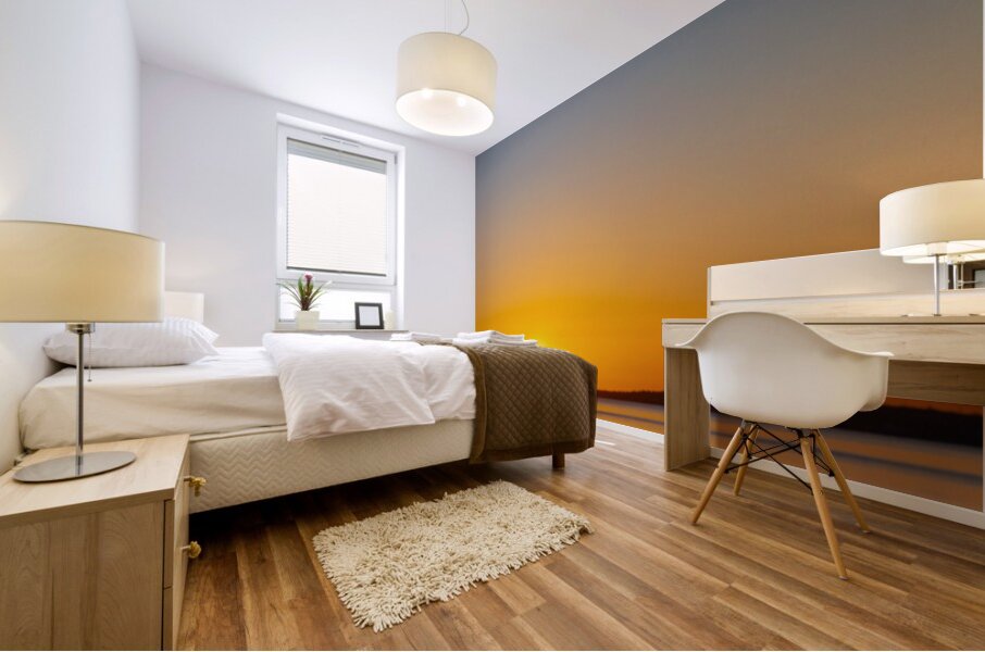 Sunset and Solitude Mural print