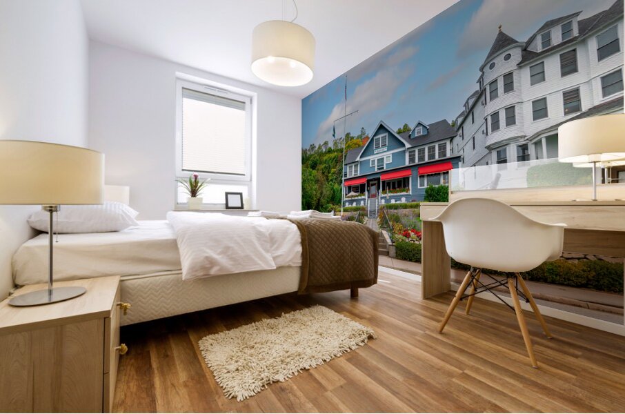 The Mackinac Island Yacht Club Mural print