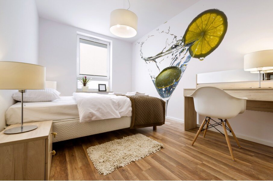 Martini and Limes Mural print