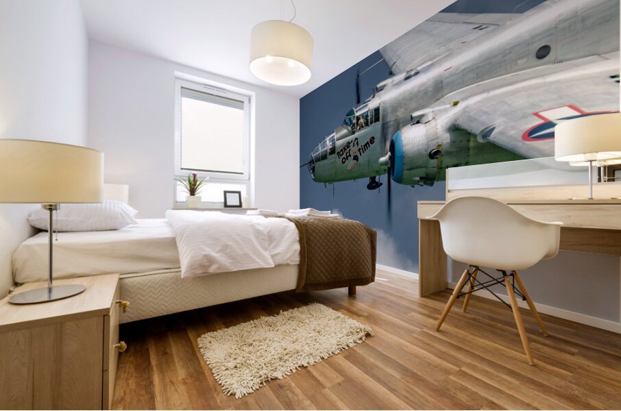 North American Aviation B-25 Mitchell - Take Off Time Mural print