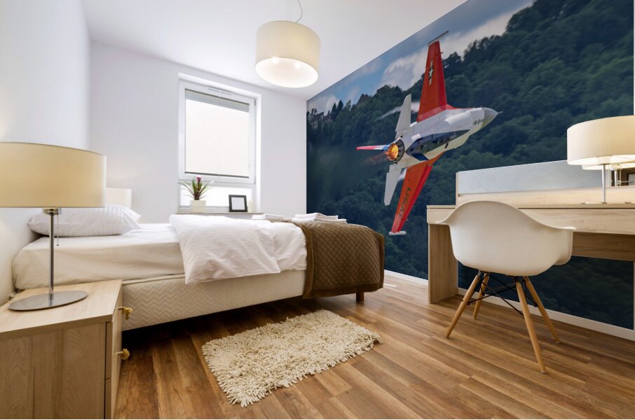 F-16 in a High Performance Turn Mural print