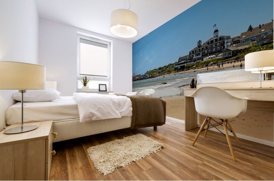 A Walk on the Beach  Mural print