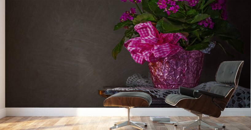 Flowers on an Antique Table Wall Murals