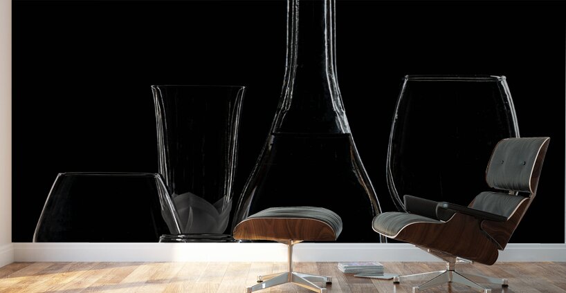 Wine and Glasses Wall Murals