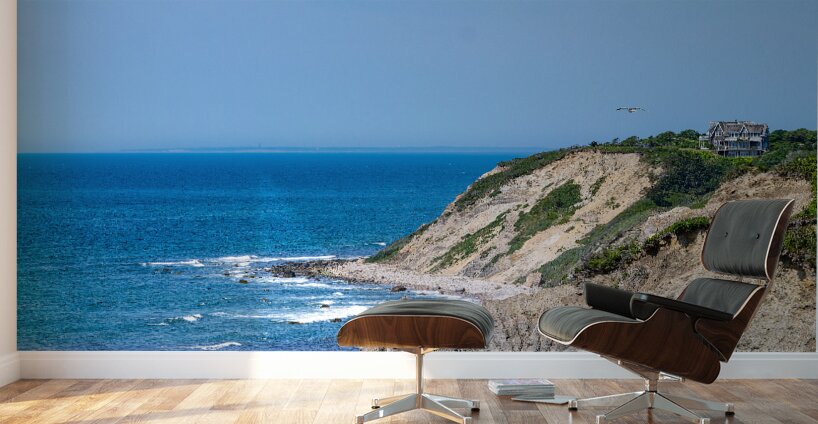 House on a Cliff Wall Murals