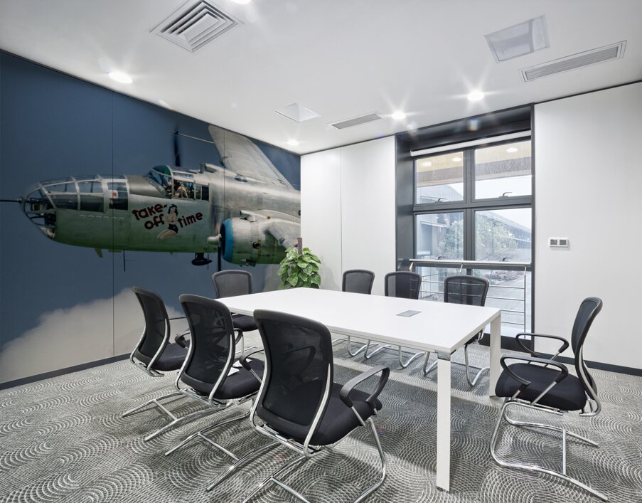 North American Aviation B-25 Mitchell - Take Off Time Wall Printing