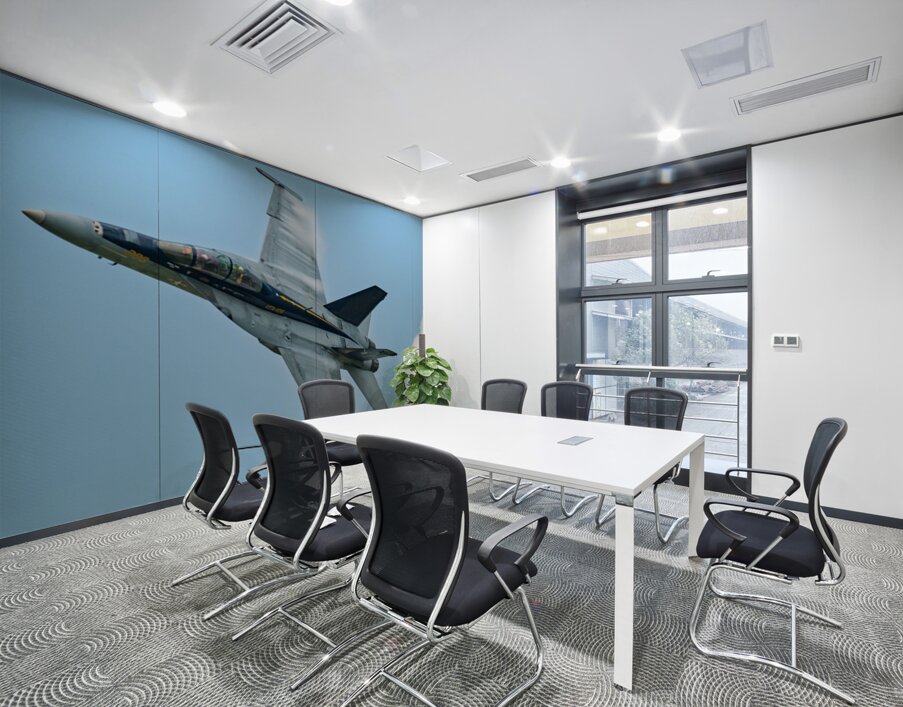 US Navy F-18 Super Hornet tearing through the Sky Wall Printing
