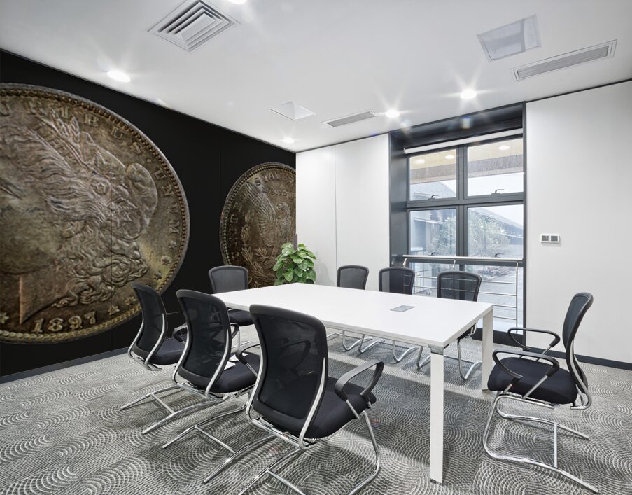 1897 United States Morgan Silver Dollar Wall Printing