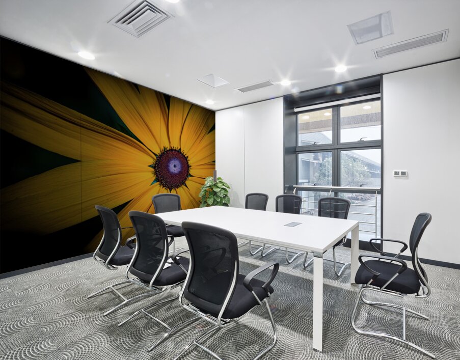 Yellow Daisy Wall Printing