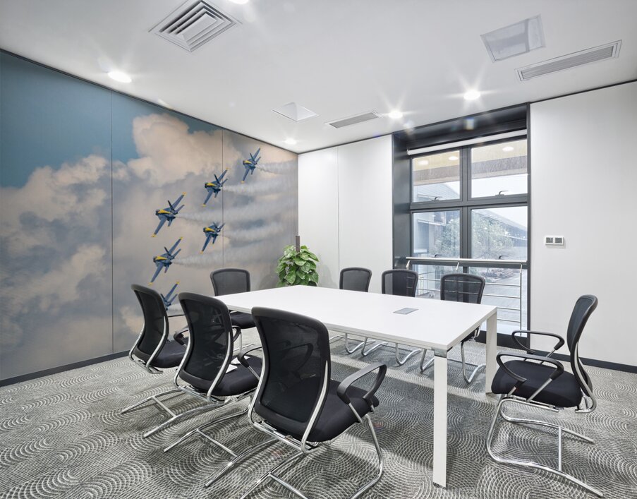 US Navy Blue Angels in the Delta Formation Wall Printing