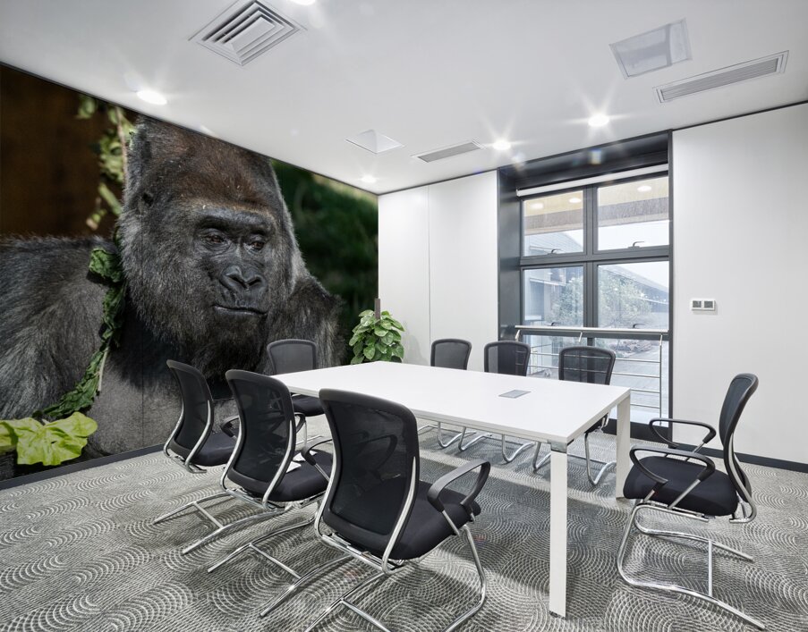 Gorilla Deep in Thought Wall Printing