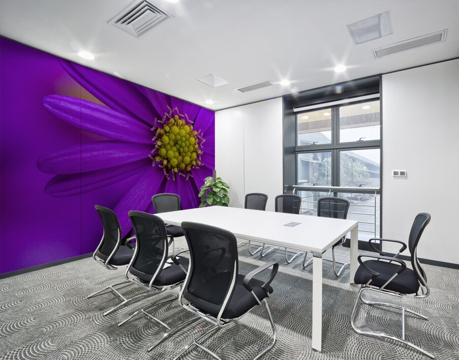 Purple Aster Wall Printing