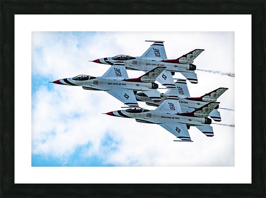 USAF Thunderbirds - Diamond Formation Picture Frame print