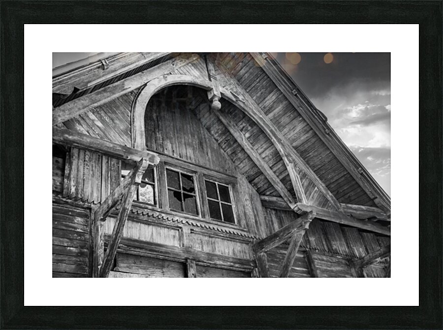 Old Train Station Picture Frame print