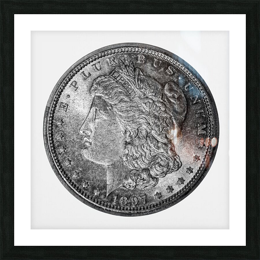 1897 Morgan Silver Dollar Picture Frame print
