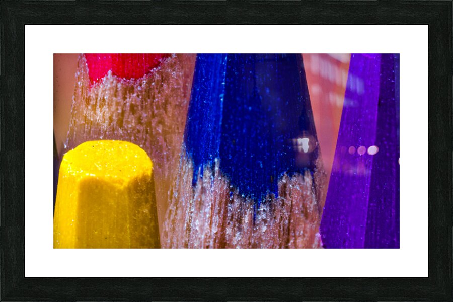 Color Pencils Picture Frame print