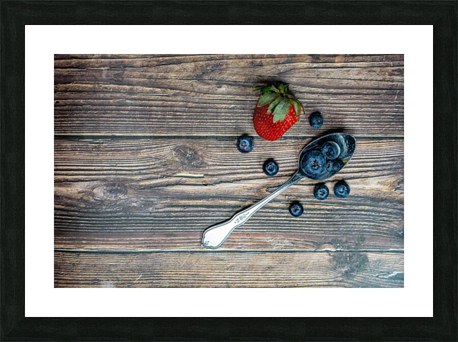 Berries and Spoon Picture Frame print