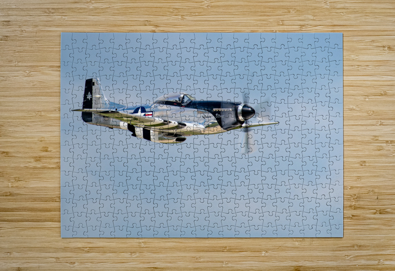 North American Aviation P-51D Mustang - Quick Silver Pisarek Photography Puzzle printing