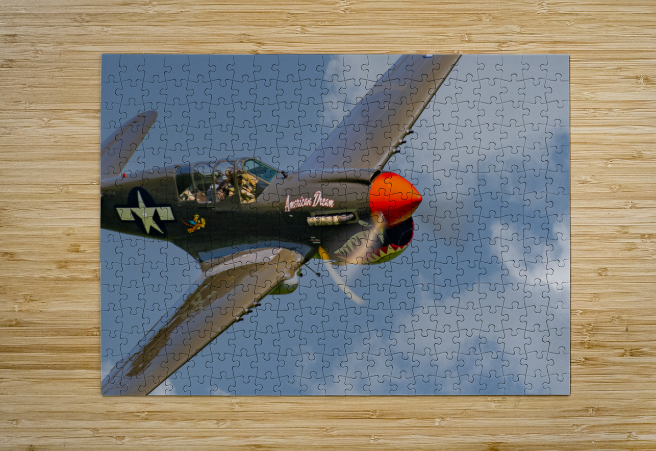 Curtiss P-40 Warhawk - American Dream Pisarek Photography Puzzle printing